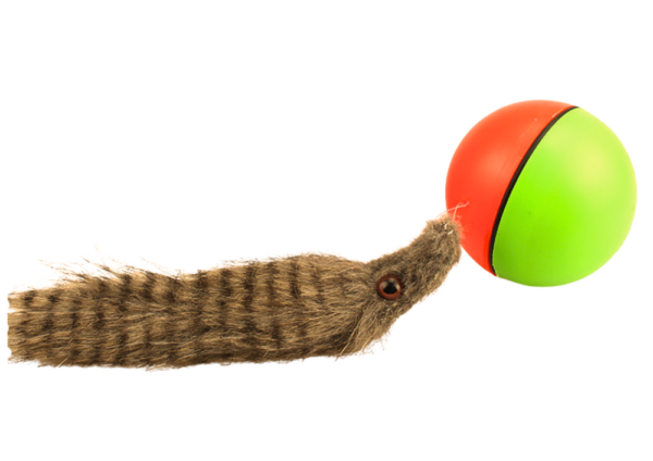 Ball with Fluffy Ferret Tail Interactive Bath Toy - Image 2