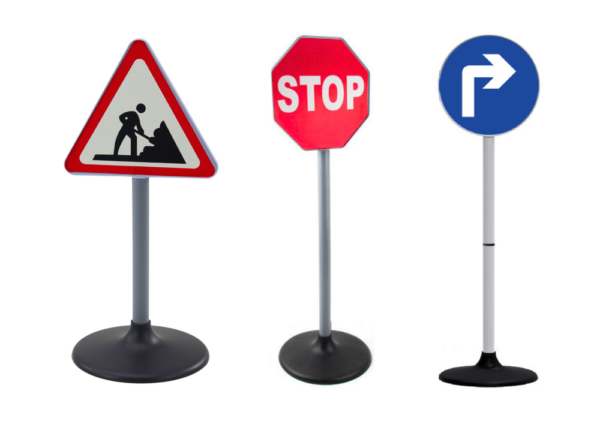 Educational Set Large Road Signs 76cm 3 Pcs - Image 2