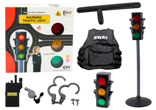 Policeman Educational Set Traffic Control Signal 10 Pieces