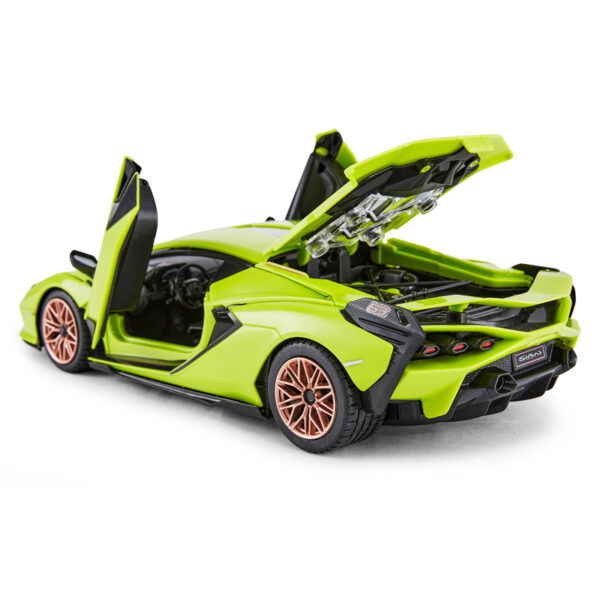 Licencirani auto na daljinsko upravljanje  Lamborghini Sian 1:18 RASTAR - zeleni - Image 2