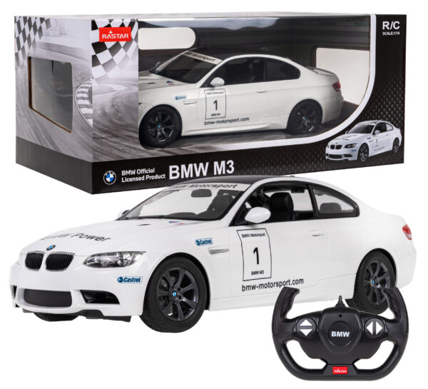 Licencirani auto na daljinsko upravljanje BMW M3 1:14 RASTAR - bijeli - Image 7