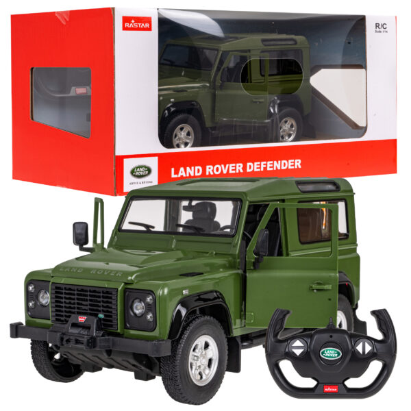 Licencirani auto na daljinsko upravljanje  Land Rover Defender 1:14 RASTAR - zeleni - Image 6