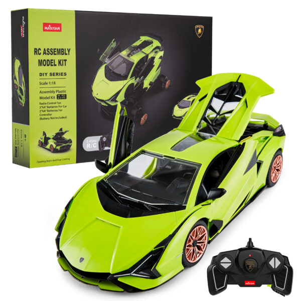 Licencirani auto na daljinsko upravljanje  Lamborghini Sian 1:18 RASTAR - zeleni - Image 7