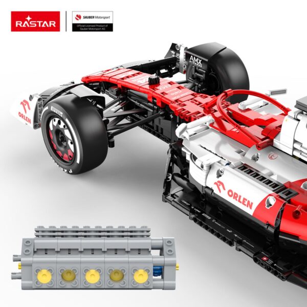 Licencirana formula za sastavljanje 1:8 Alfa Romeo F1 C42 RASTAR - 2261 elemenata - Image 3