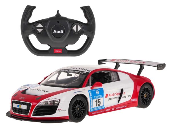 Licencirani auto na daljinsko upravljanje  1:14 AUDI R8 LMS Performance RASTAR - crveno/bijeli - Image 2