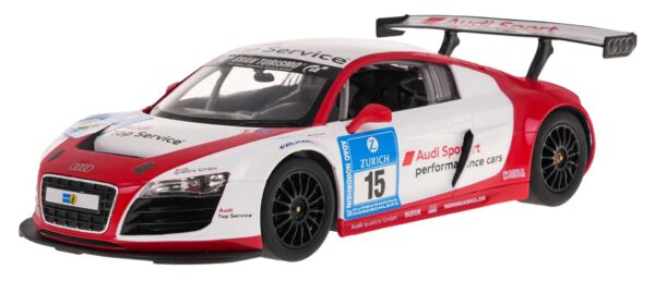 Licencirani auto na daljinsko upravljanje  1:14 AUDI R8 LMS Performance RASTAR - crveno/bijeli - Image 3