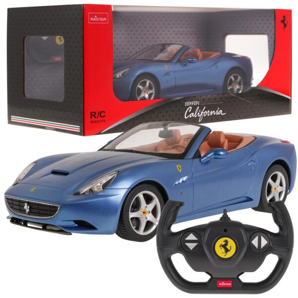 Licencirani auto na daljinsko upravljanje 1:12 Ferrari California RASTAR - plavi - Image 9