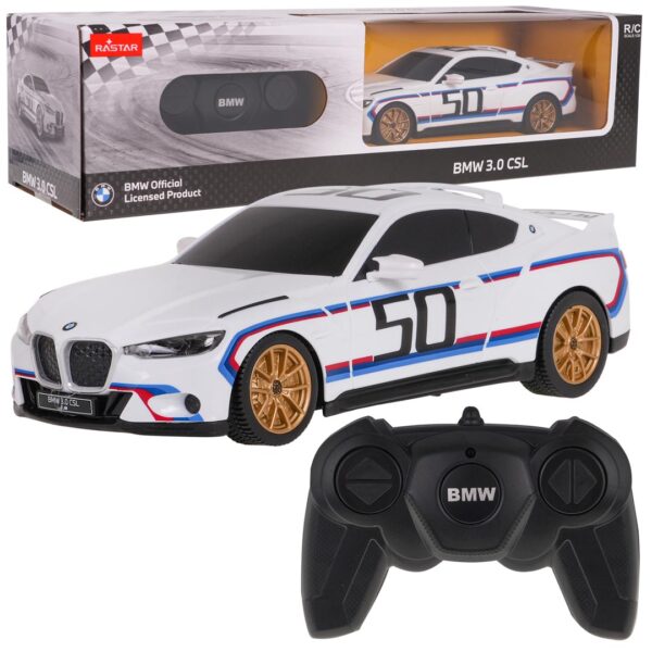 Licencirani auto na daljinsko upravljanje 1:24 BMW 3.0 CSL RASTAR - bijeli - Image 9