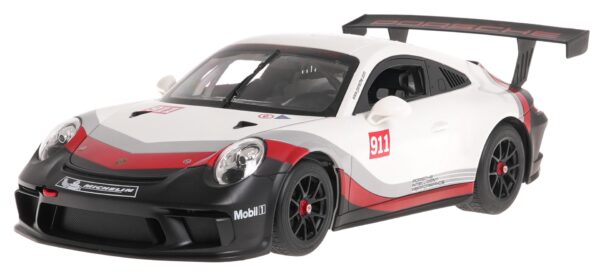 Licencirani auto na daljinsko upravljanje 1:14 Porsche 911 GT3 CUP RASTAR - crno/bijeli - Image 4