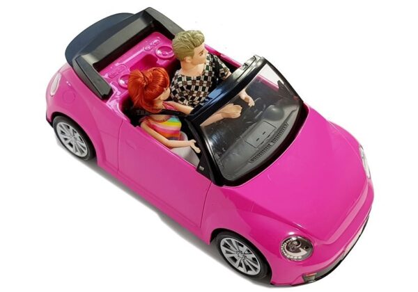 Dolls with a Car Auto Coupe Sound and Lights 43 cm Pink - Image 3