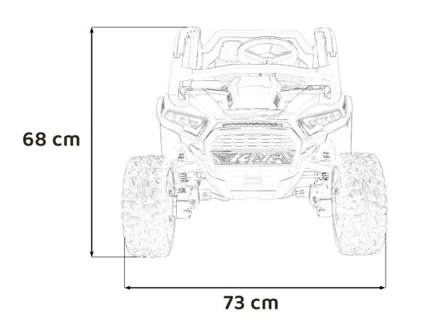 Buggy na akumulator KCK 4x4 - crveni - Slika 18