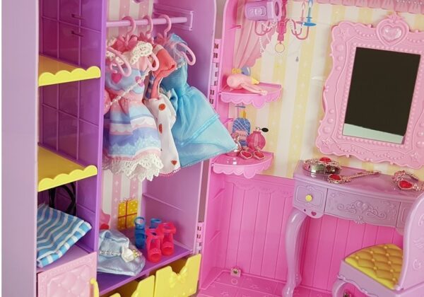 Dressing Room with Light and Mirror. 26 cm Doll. Clothes Set. Accessories - Image 7