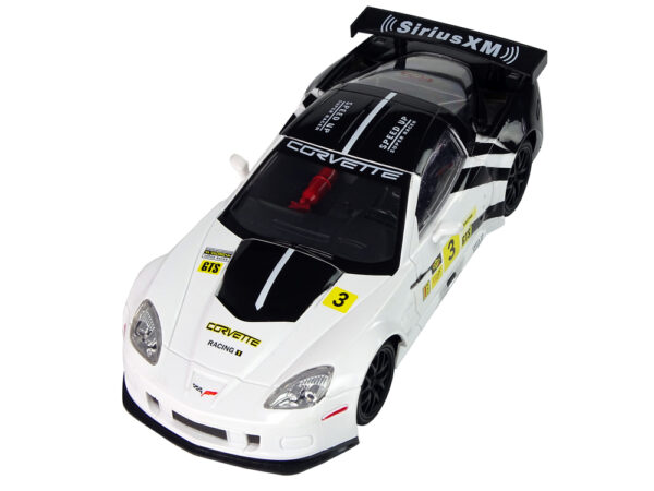 Racing Sports Car R/C 1:18 Corvette C6.R White 2.4 G Lights - Image 3