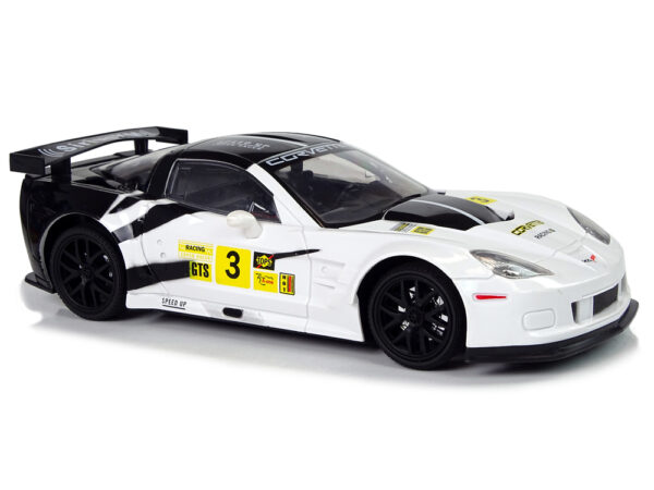 Racing Sports Car R/C 1:18 Corvette C6.R White 2.4 G Lights - Image 5