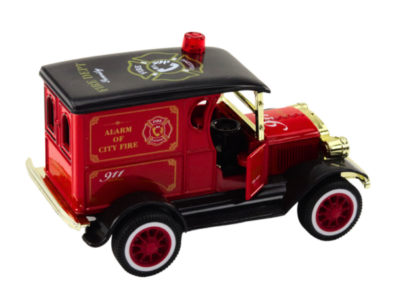 Fire Truck Classic 1:36 Drive Lights Sounds Red - Image 3