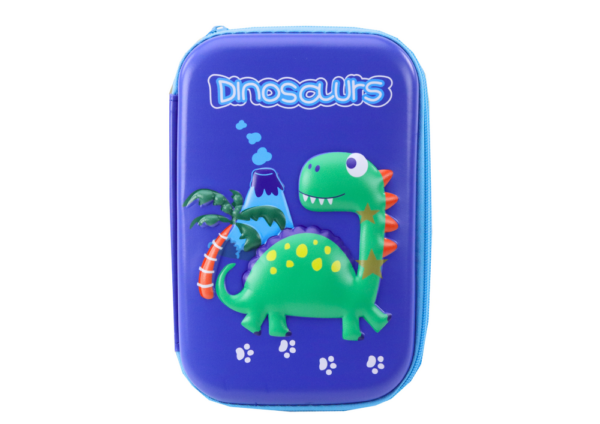 School Pencil Case with Dinosaur Blue Accessories - Image 4