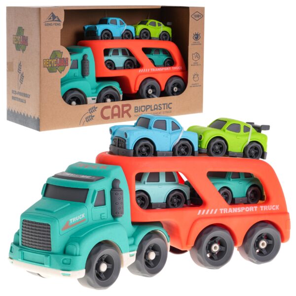 Tow truck + Cars BIOplastik Red