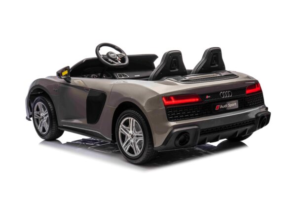 Licencirani auto na akumulator Audi Spyder R8 LIFT STRONG - dvosjed - sivi - Image 3