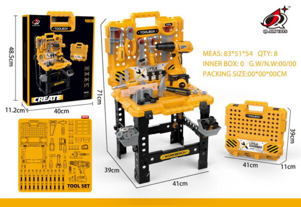 Dječja radionica za igru MEGA DIY Kit + rekviziti