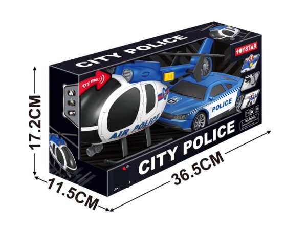 Helicopter + Police Car Set