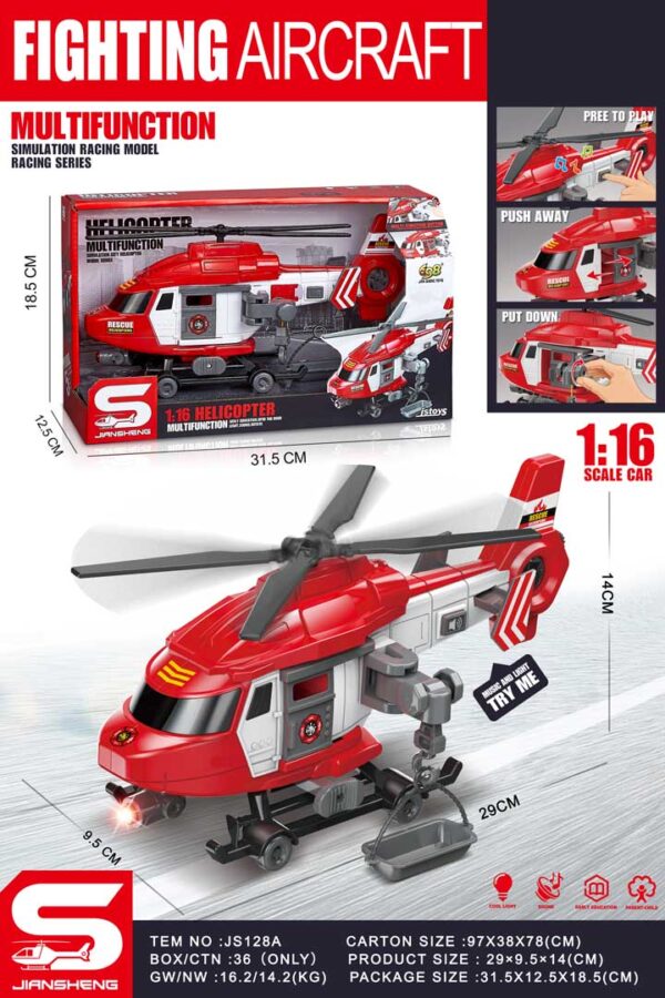 Rescue Helicopter 1:16 Fire Department