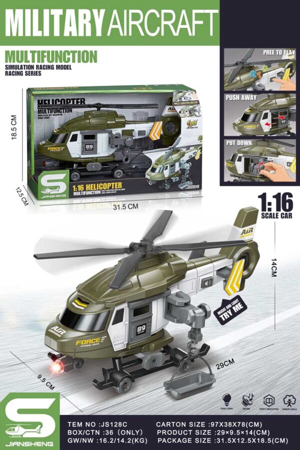 Rescue Helicopter 1:16 Military