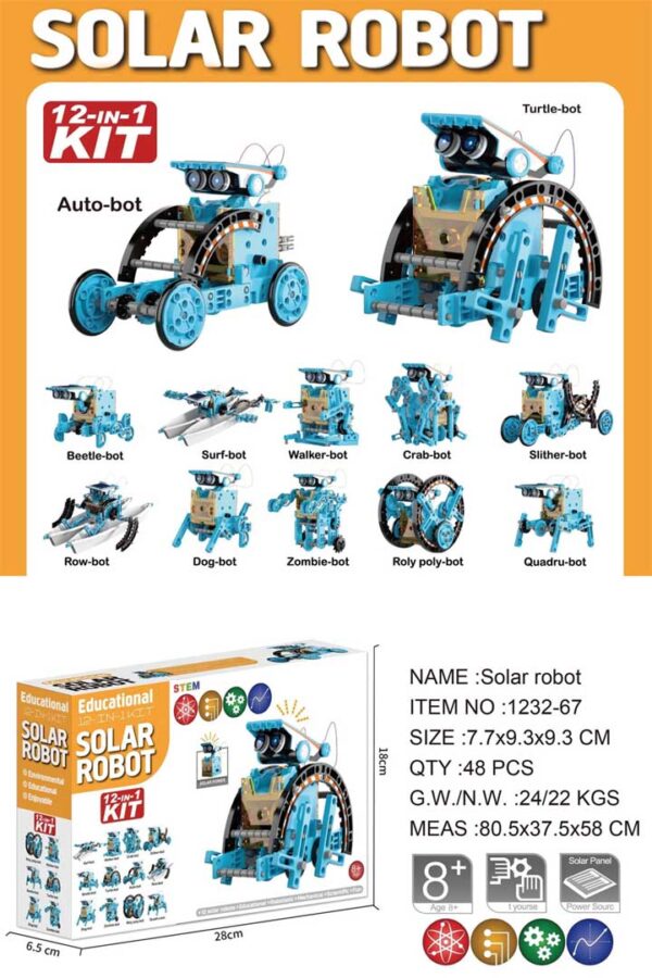 12in1 Solar Vehicle Set Blue