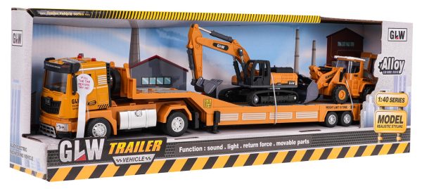 Construction Vehicle Set with Tow Truck - Image 2