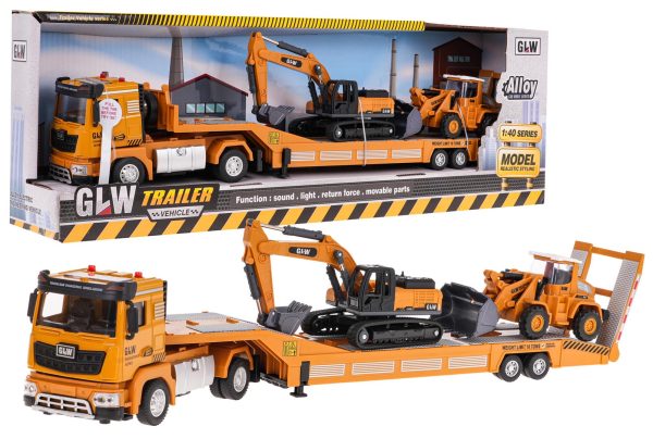 Construction Vehicle Set with Tow Truck - Image 9