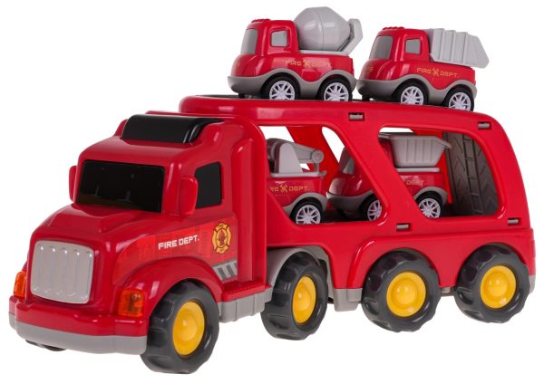 Set of Vehicles: Tow Truck + Fire Trucks - Image 2