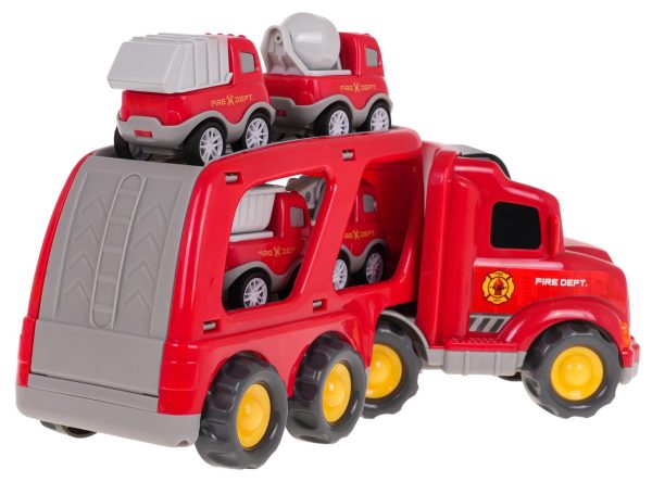 Set of Vehicles: Tow Truck + Fire Trucks - Image 3