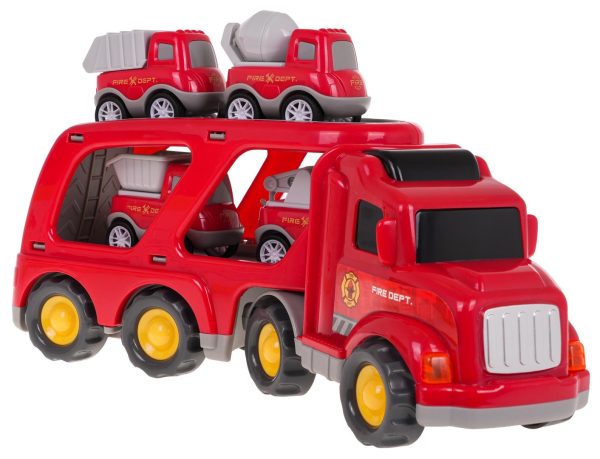 Set of Vehicles: Tow Truck + Fire Trucks - Image 5