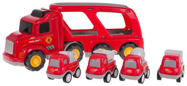 Set of Vehicles: Tow Truck + Fire Trucks - Image 6