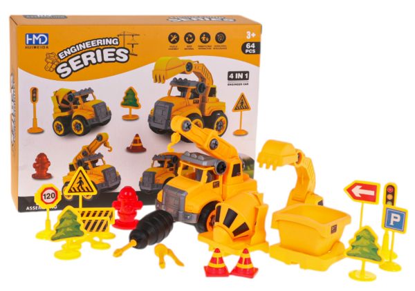 Construction Vehicles Set + Accessories - Image 2