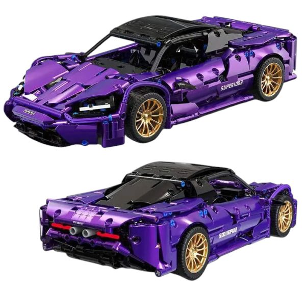 Sports Car Brick Set Purple 1273pcs. - Image 4