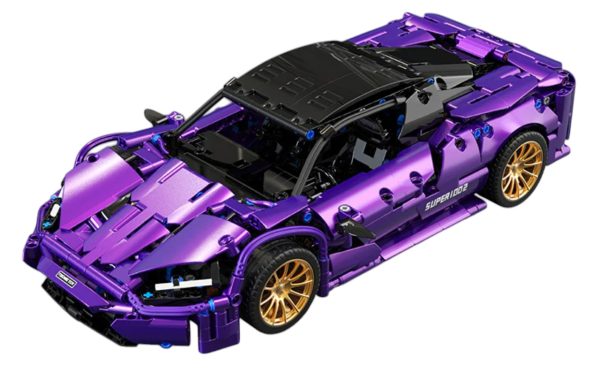 Sports Car Brick Set Purple 1273pcs. - Image 7