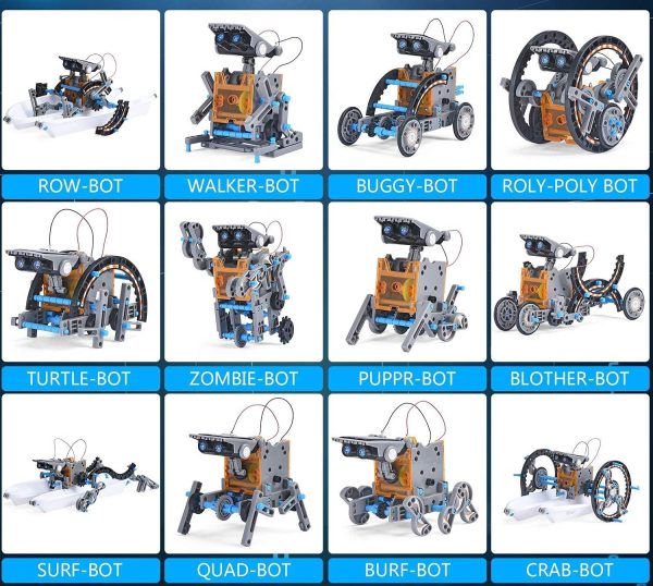 12in1 Solar Vehicle Set Blue - Image 4