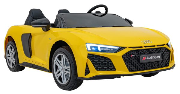 Licencirani auto na akumulator Audi R8 Spyder LIFT - dvosjed - žuti - Image 15