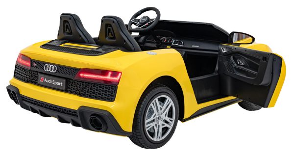 Licencirani auto na akumulator Audi R8 Spyder LIFT - dvosjed - žuti - Image 21