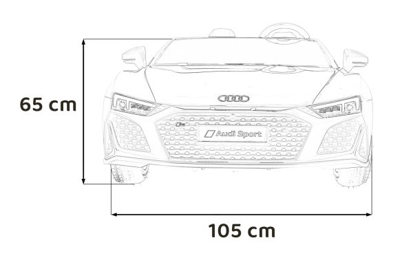 Licencirani auto na akumulator Audi R8 Spyder LIFT - dvosjed - žuti - Image 35