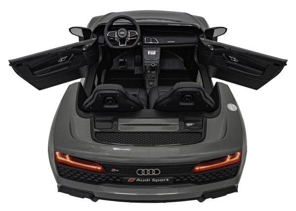 Licencirani auto na akumulator Audi R8 Spyder LIFT - dvosjed - sivi - Image 32