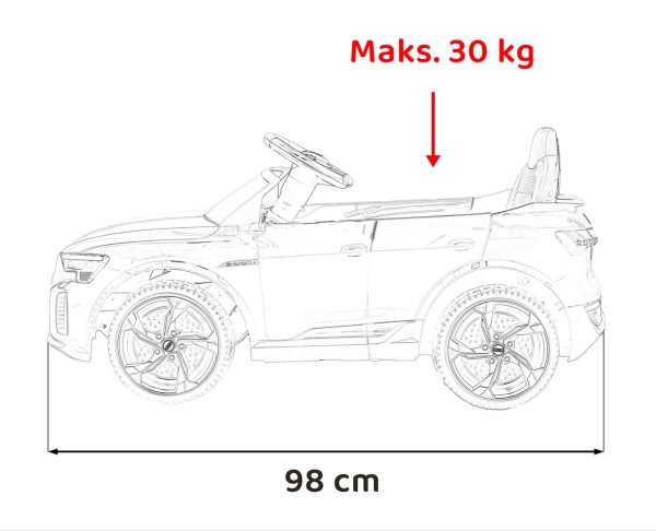 Licencirani auto na akumulator Audi SQ8 - sivi - Image 26