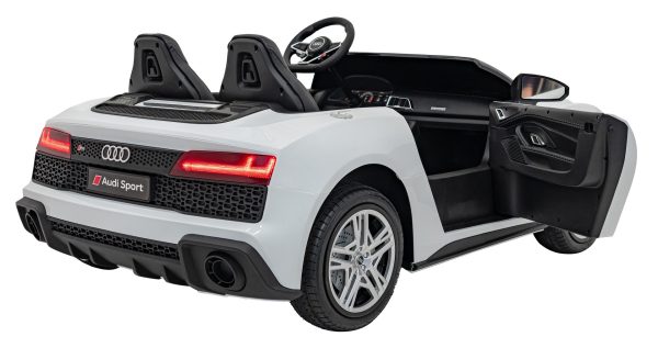 Licencirani auto na akumulator Audi Spyder R8 LIFT STRONG - dvosjed - bijeli - Image 7