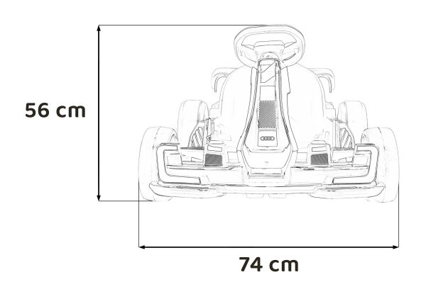 Licencirani Go-Kart na akumulator Audi DRIFT - crni - Image 22