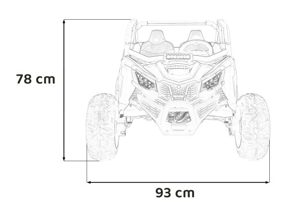 Buggy na akumulator SR SUPER 66 4x4 - dvosjed - crveni - Image 22