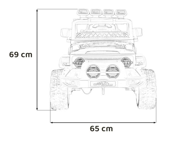 Auto na akumulator Off-Road CLIMBER 4x4 - crveni - Image 18