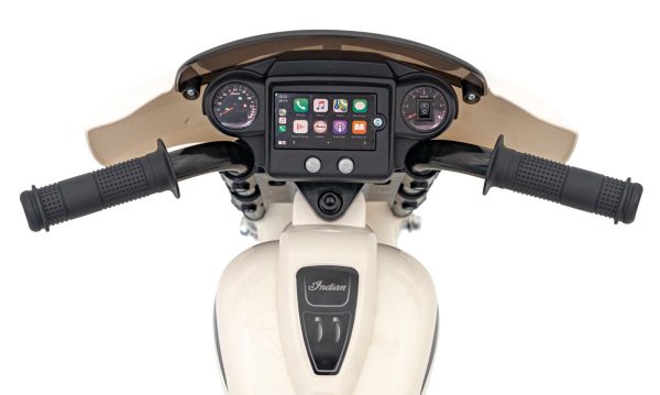 Licencirani motor na akumulator Chopper INDIAN - bijeli - Image 9