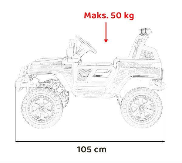 Auto na akumulator OFF ROAD 4x4 SPORT - plavi - Image 19