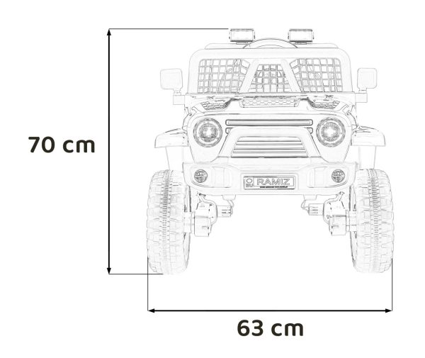 Auto na akumulator OFF ROAD 4x4 SPORT - plavi - Image 20