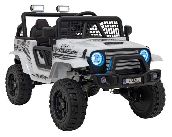 Auto na akumulator OFF ROAD 4x4 SPORT - bijeli - Image 2